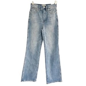 Madewell 11" High-Rise Flare Jeans in Arbordale Wash
